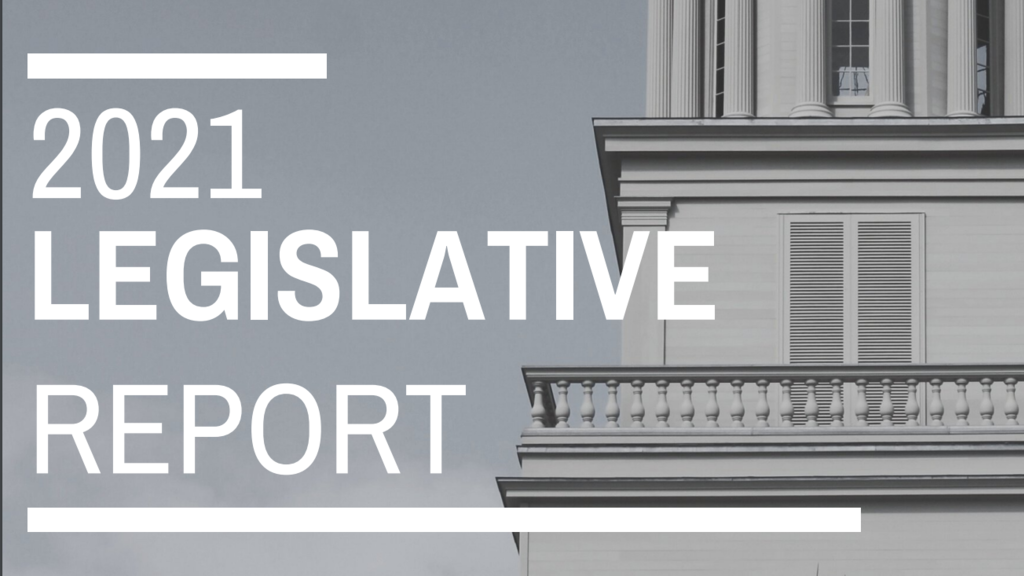 2021 Legislative Report cover